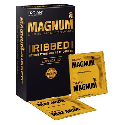 trojan magnum ribbed|trojan magnum size chart.